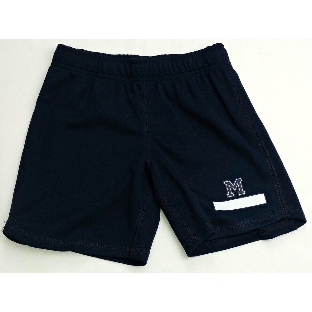 Lands End Mesh Shorts with Block M Extra Small (4-5) XS  Navy Blue NEW